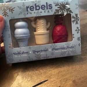 Rebels Refinery Lip Balm Set - Vanilla, Gingerbread, Peppermint